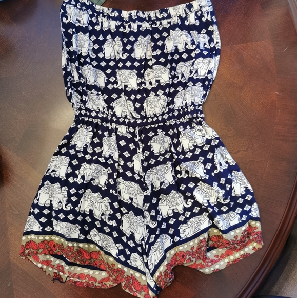 Strapless boho romper - Picture 3 of 3